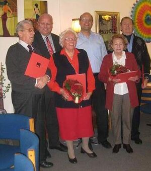 v.l.n.r.: Werner Heuer, Gregor Amann, Eleonore Bayer, Roger Podstatny, Elli Kunz und Georg Nißl